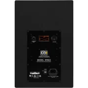 Monitor de estudio activo KRK RP8G5 vista trasera con el módulo de amplificación y sus controles