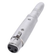 Adaptador XLR hembra a jack TRS hembra de 6,3 mm