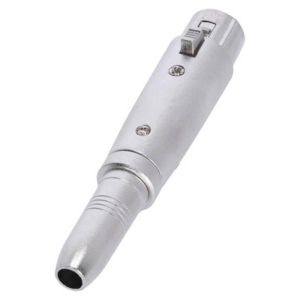 Adaptador XLR hembra a jack TRS hembra de 6,3 mm