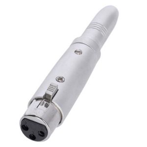 Adaptador XLR hembra a jack TRS hembra de 6,3 mm