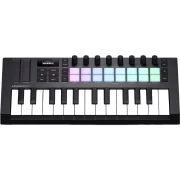Teclado midi Novation LaunchKey Mini-25 Mk4 vista semi cenital