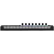Teclado midi Novation LaunchKey Mini-25 Mk4 vista frontal delantera