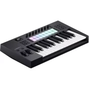Teclado midi Novation Launchkey 25 MK4 vista lateral 3D