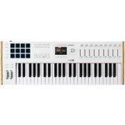 Teclado midi Arturia KeyLab 61 mk3 en color blanco vista superior