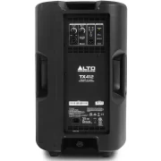 Altavoz autoamplificado Alto Professional TX412 vista del panel de conexiones traseras.