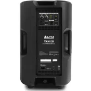Altavoz autoamplificado Alto Professional TX412B vista de las conexiones en la parte trasera del altavoz.