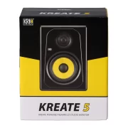 Monitor estudio KRK KREATE K5 BT vista caja exterior frontalmente.
