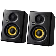 Monitor estudio KRK KREATE K3 BT vista pareja monitores frontal angulada.