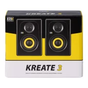 Monitor estudio KRK KREATE K3 BT vista caja exterior frontalmente.
