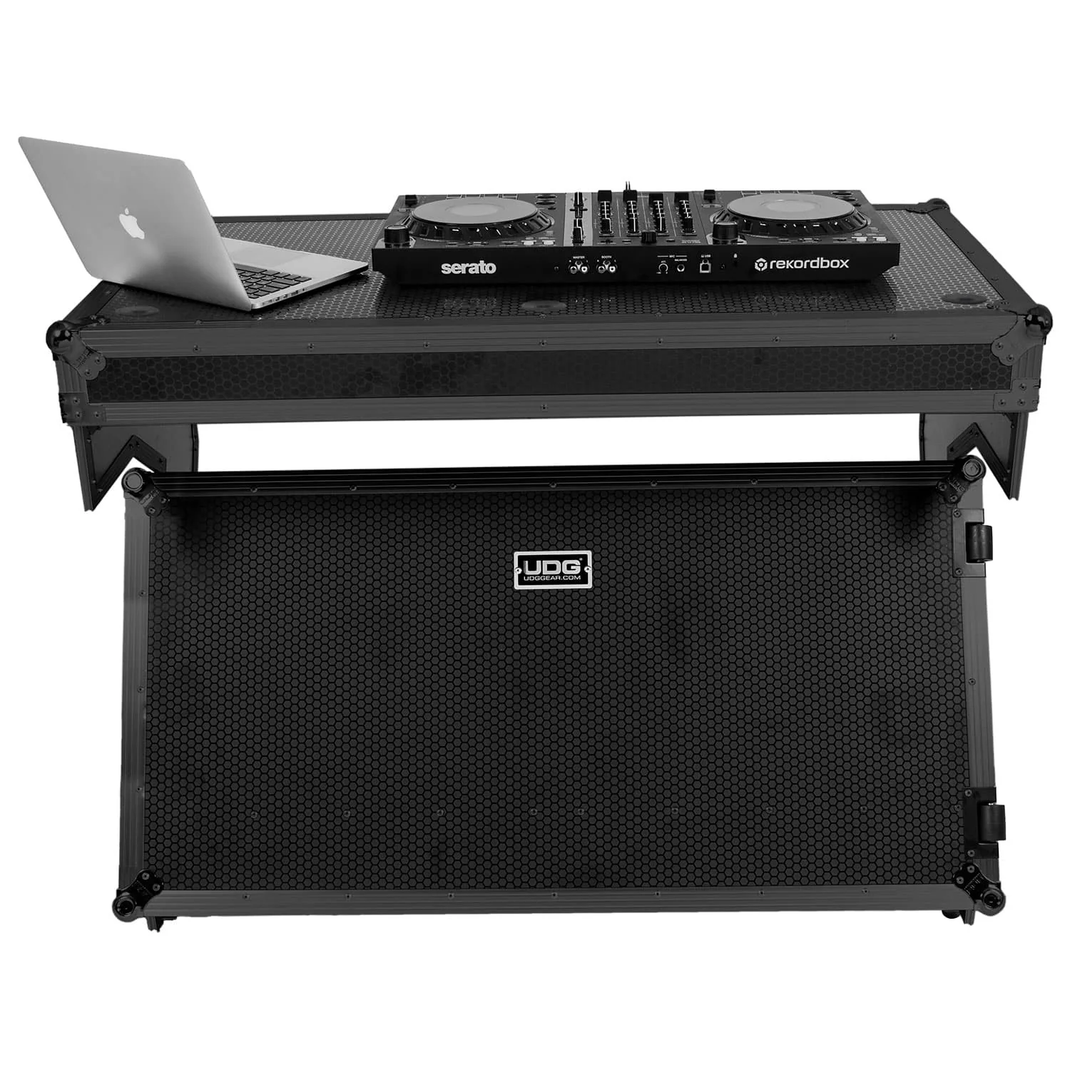 UDG ULTIMATE FLIGHT CASE PORTABLE Z-STYLE DJ TABLE PLUS COLOR NEGRO