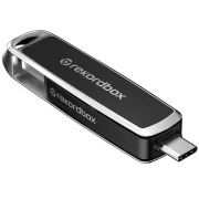 Unidad Flash SanDisk DJ de 512GB vista superior e inferior USB C