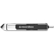 Unidad Flash SanDisk DJ de 512GB vista lateral USB C