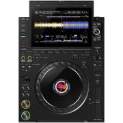 Reproductor Dj profesional AlphaTheta CDJ-3000X vista frontal cenital completa.