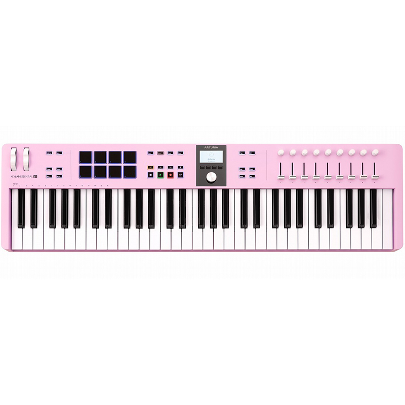 TECLADO MIDI ARTURIA KEYLAB ESSENTIAL 61 MK3 ROSE QUARTZ COLOR ROSA