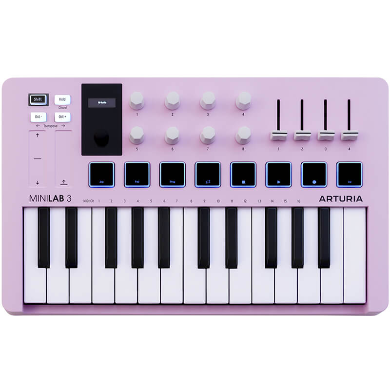 TECLADO MIDI ARTURIA MINILAB 3 ROSE QUARTZ COLOR ROSA