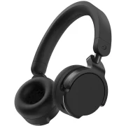 Perspectiva en tres cuartos de los auriculares profesionales AlphaTheta HDJ-F10, destacando la horquilla giratoria para monitorización de DJ y el diseño de la cápsula exterior.